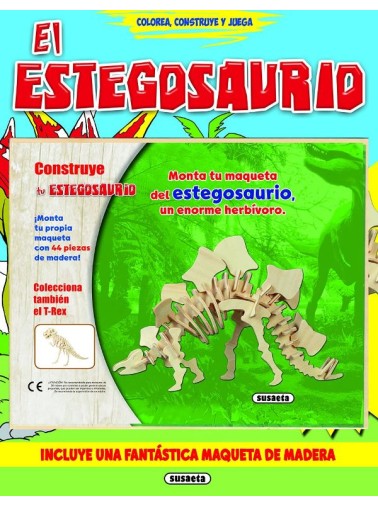 EL ESTEGOSAURIO. COLOREA, CONSTRUYE Y JUEGA