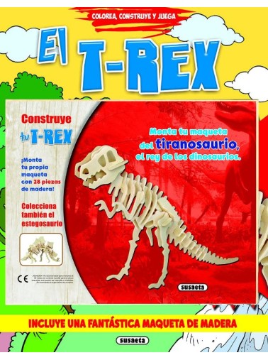 EL T-REX. COLOREA, CONSTRUYE Y JUEGA