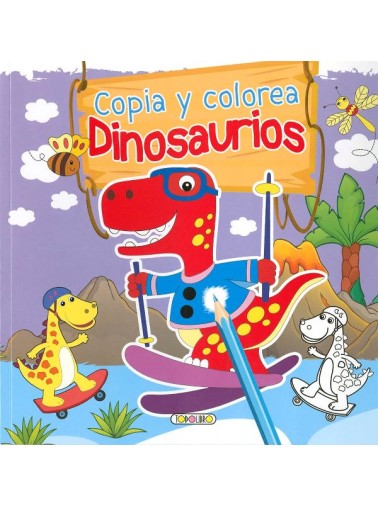 COPIA Y COLOREA DINOSAURIOS 1