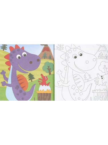 COPIA Y COLOREA DINOSAURIOS 1