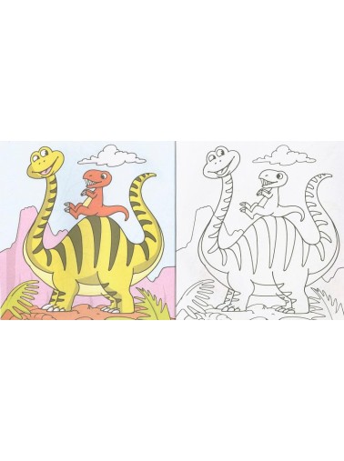 COPIA Y COLOREA DINOSAURIOS 2
