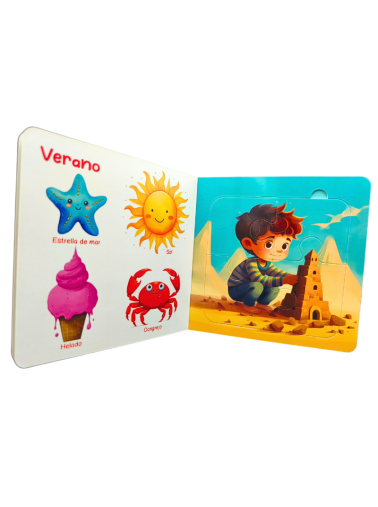 ESTACIONES. LIBRO DE PUZLES